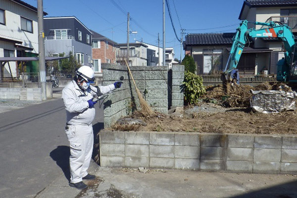 住宅地での騒音測定