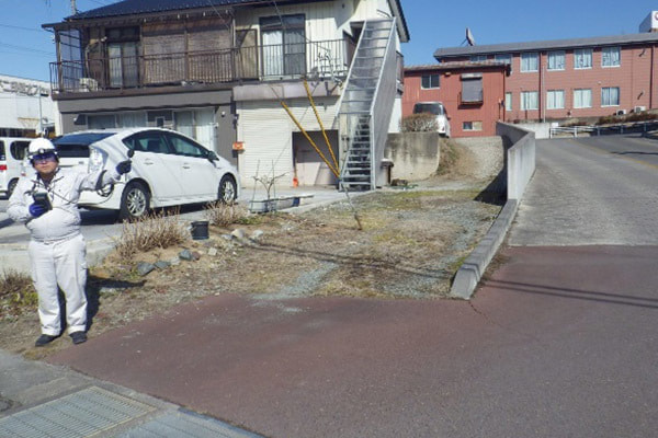 住宅周辺での騒音測定